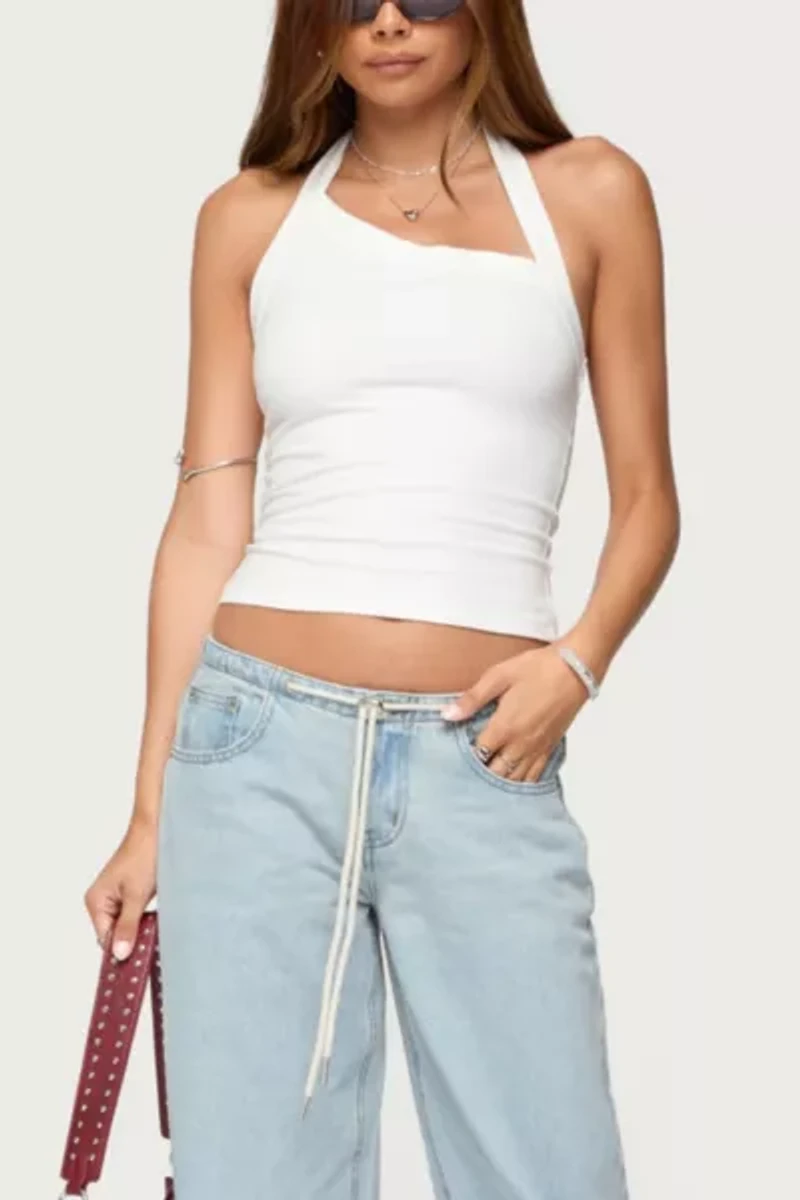 Edikted Kylan Asymmetric Halter Top