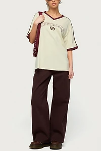 Edikted Australia 96 Contrast Oversized T Shirt