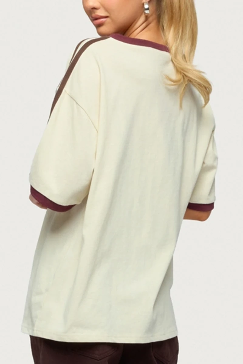 Edikted Australia 96 Contrast Oversized T Shirt