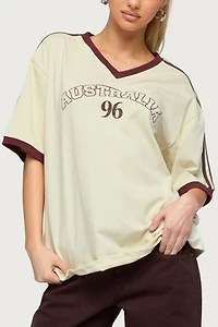 Edikted Australia 96 Contrast Oversized T Shirt