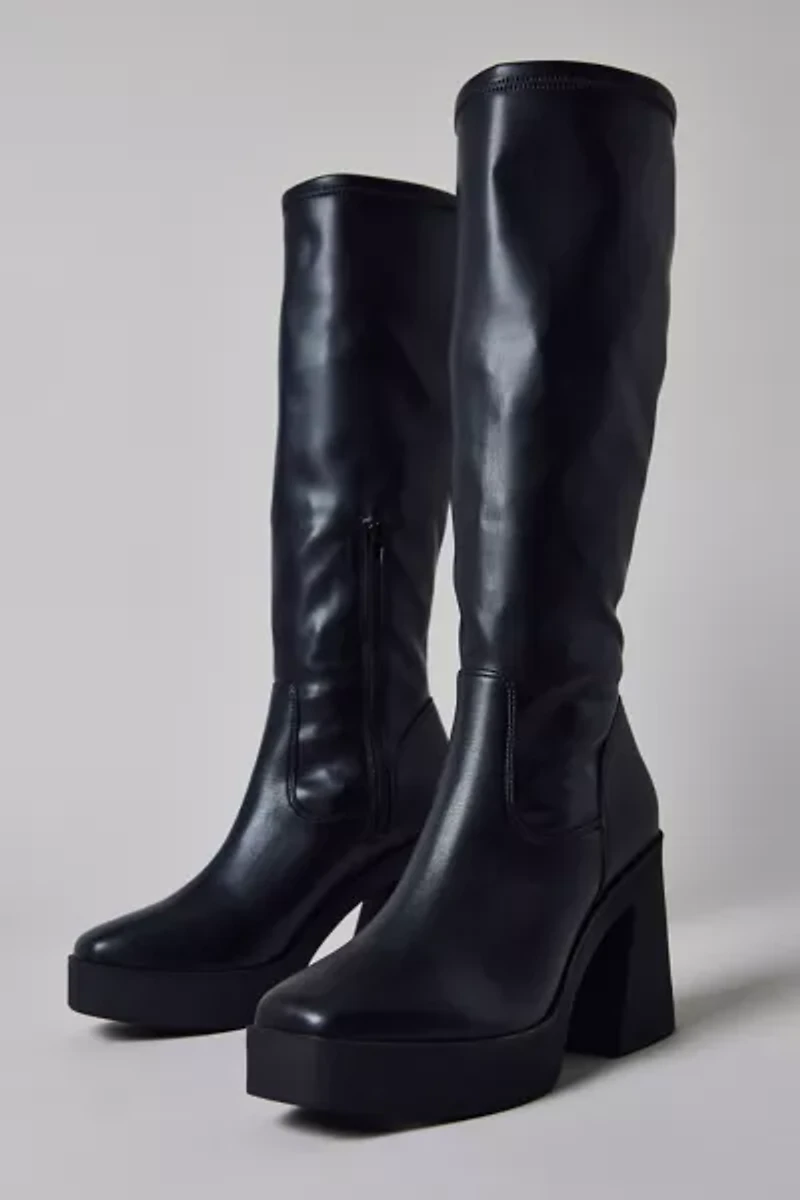 UO Stretch Faux Leather Tall Boot