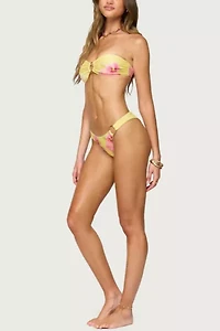 Edikted Miley Floral Bandeau Bikini Top