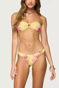 Edikted Miley Floral Bandeau Bikini Top