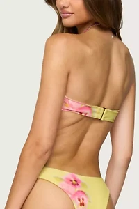 Edikted Miley Floral Bandeau Bikini Top