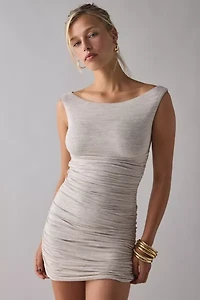 AFRM Aster Ruched Off-The-Shoulder Mini Dress