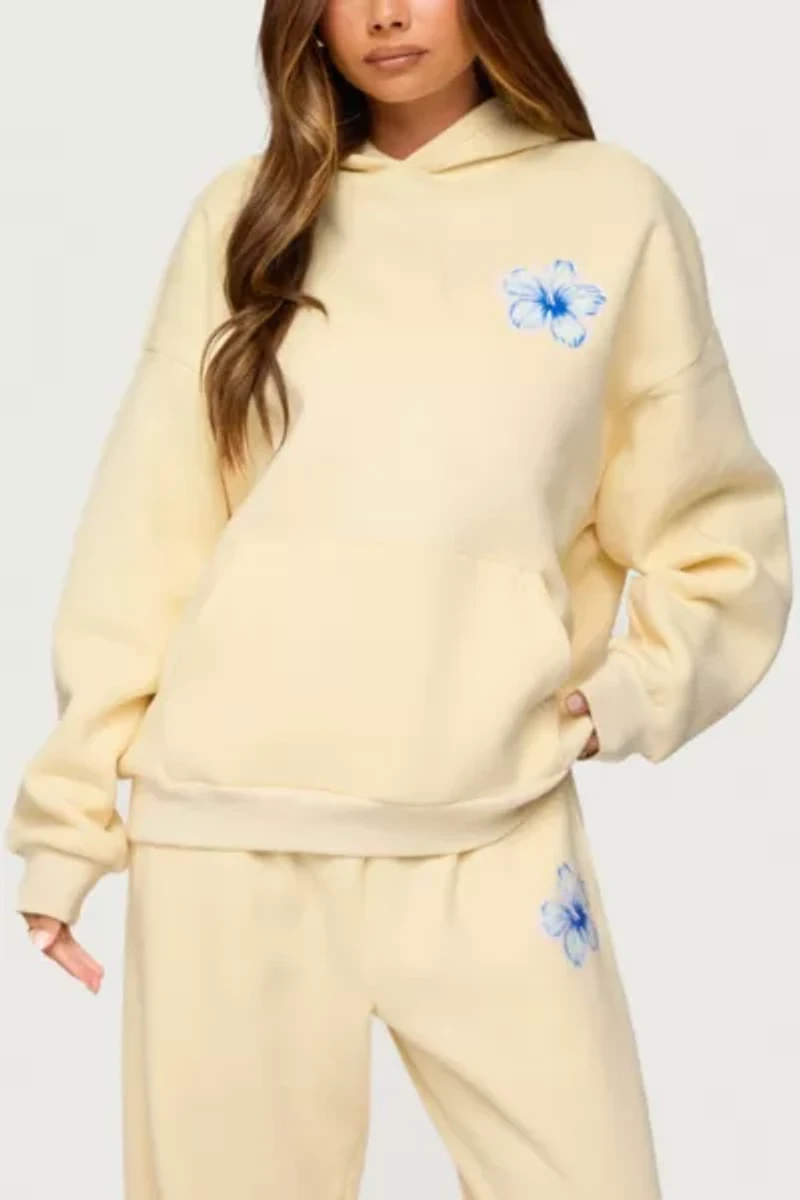 Edikted Tropical Bloom Hoodie