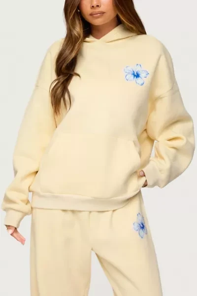 Edikted Tropical Bloom Hoodie