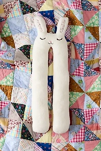 Bunny Fleece Wrap-Around Pillow