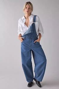 BDG Rih Pinstripe Extreme Barrel-Leg Overall