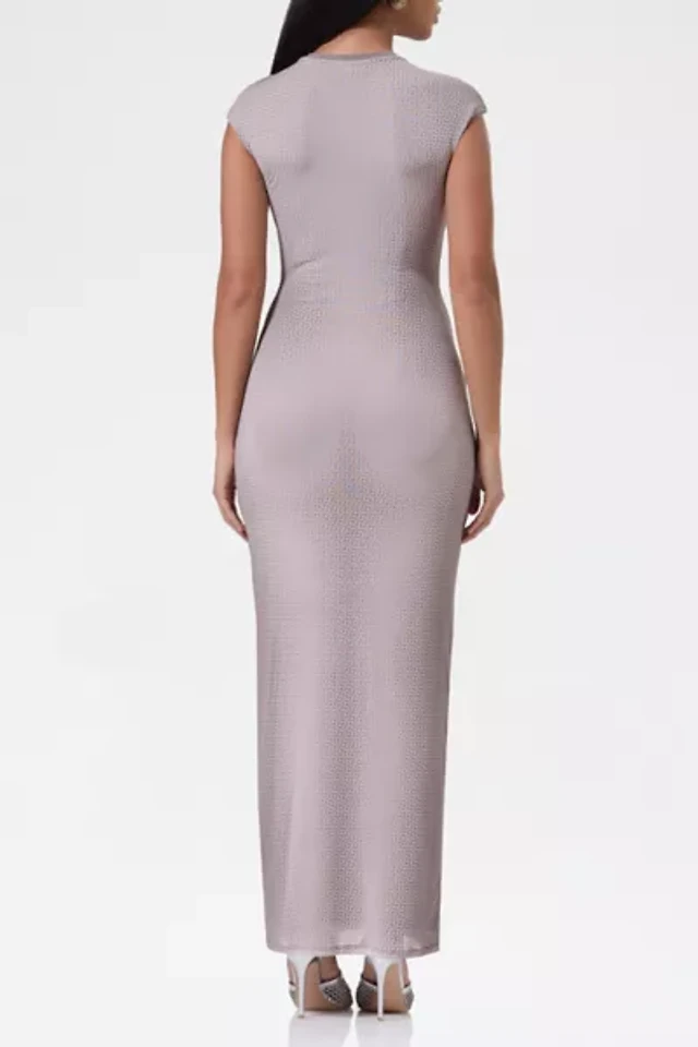 kendal ruffle sleeve maxi dress Francesca's Kendal Ruffle Sleeve Maxi Dress
