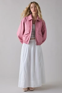 UO Bumbalina Cropped Faux Leather Moto Jacket