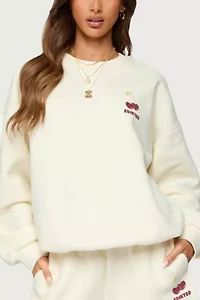 Edikted Cherry Babe Sweatshirt