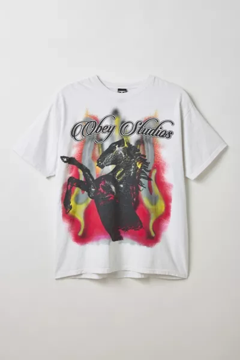 OBEY Studios Horse Graphic Tee