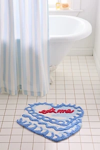 Eat Me Heart Cake Shaped Tufted Bath Mat
