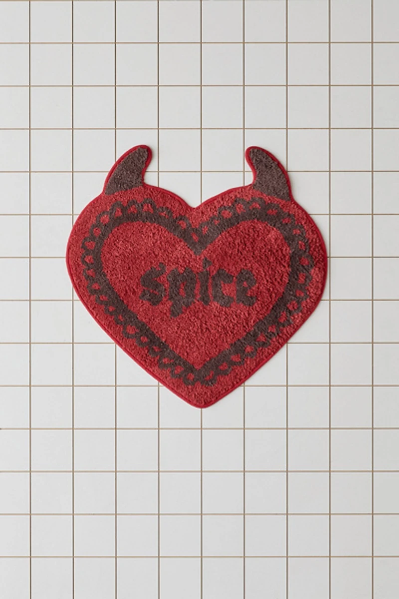 Pick Your Poison Heart Shaped Bath Mat