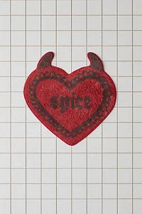 Pick Your Poison Heart Shaped Bath Mat