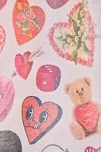 Galentine’s Collage Patterned Shower Curtain