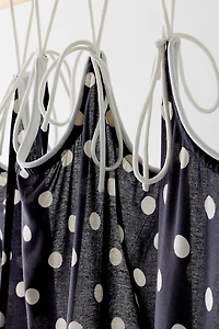 Scalloped Tie-Top Café Curtain Set