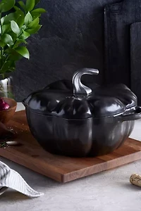 STAUB Cast Iron 3.5-qt Pumpkin Cocotte Dutch Oven