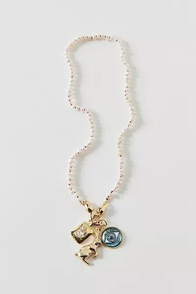 Vintage By The Sage Vintage Lucky Bunny Beaded Charm Necklace