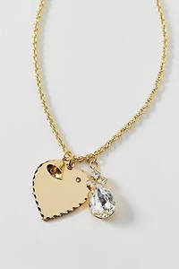 Vintage By The Sage Vintage Scalloped Heart Pendant Charm Necklace