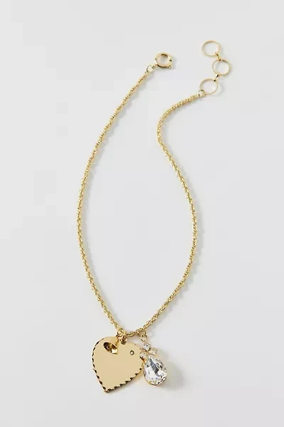 Vintage By The Sage Vintage Scalloped Heart Pendant Charm Necklace