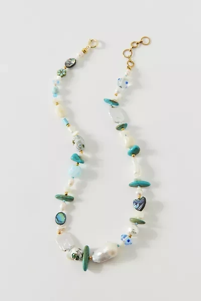 Vintage By The Sage Vintage Last Splash Multi-Stone Beaded Necklace