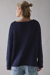 BDG Reagen Tulip Graphic Oversized Rollneck Sweater