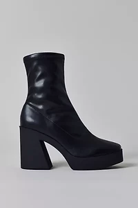 UO Stretch Faux Leather Ankle Boot