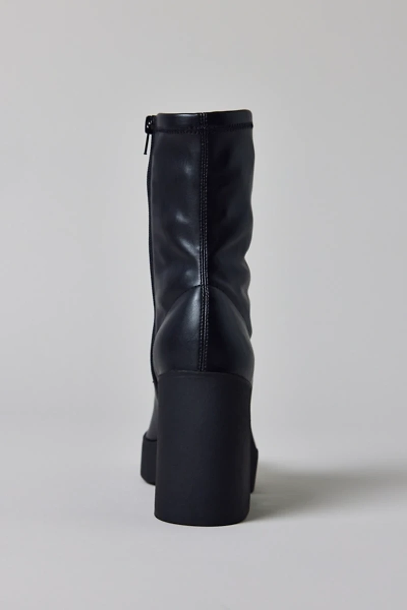 UO Stretch Faux Leather Ankle Boots