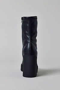 UO Stretch Faux Leather Ankle Boots