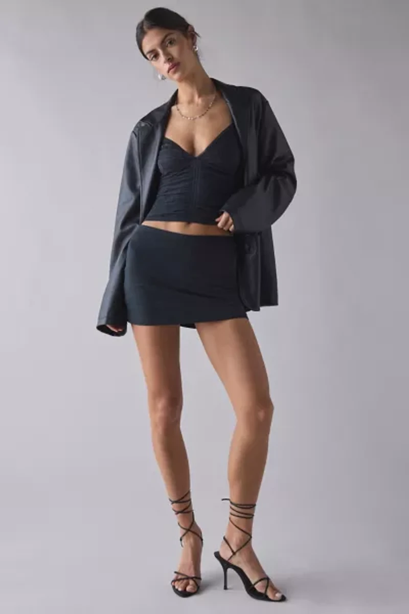 Out From Under Tula Seamless Knit Lace Trim Cropped Cami