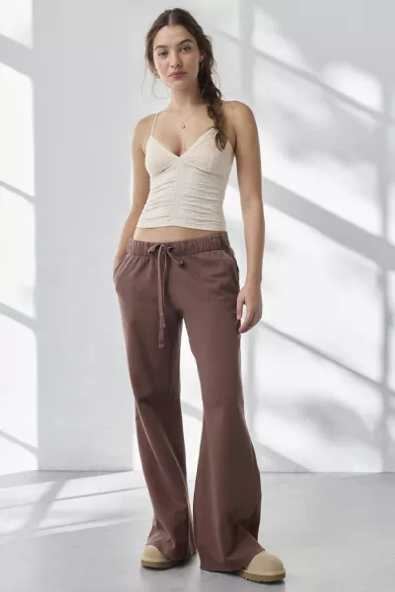 Out From Under Tula Seamless Knit Lace Trim Cropped Cami