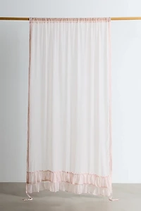 Ruffle Roman Shade Window Panel