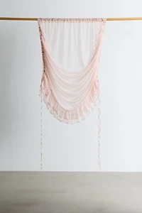 Ruffle Roman Shade Window Panel