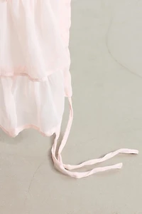 Ruffle Roman Shade Window Panel