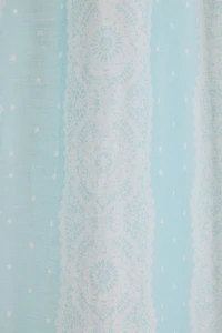 Lace Striped Patterned Window Panel