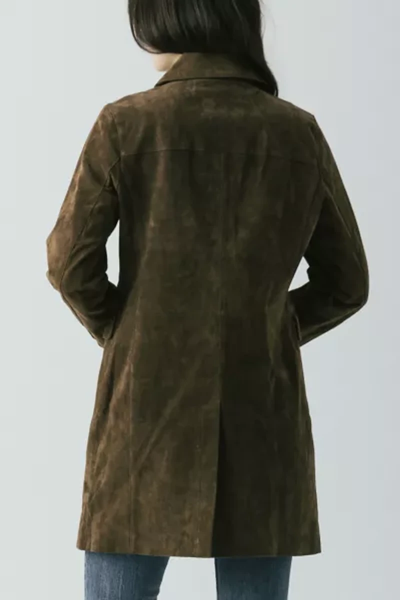 BLANKNYC Black Coffee Long Suede Jacket