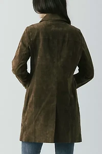 BLANKNYC Black Coffee Long Suede Jacket