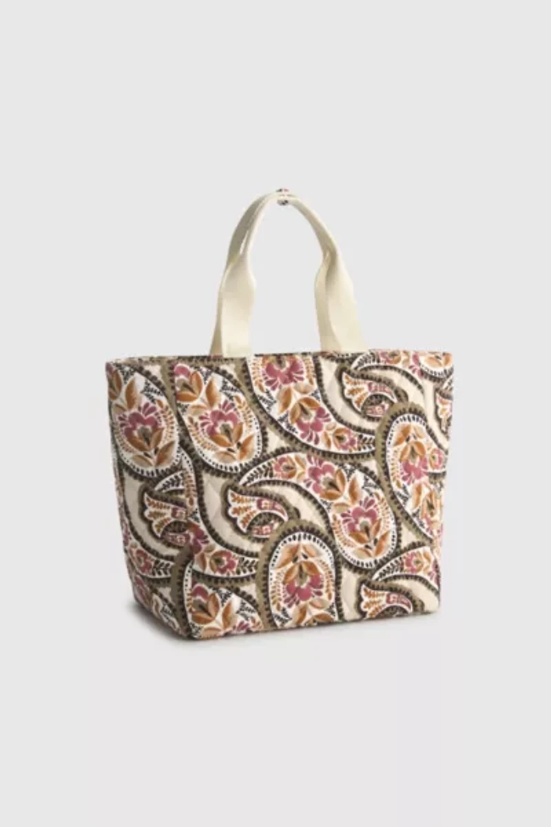 Vera Bradley Quilted Cotton Lunch Tote Bag
