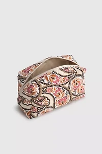 Vera Bradley Quilted Cotton Large Makeup Bag