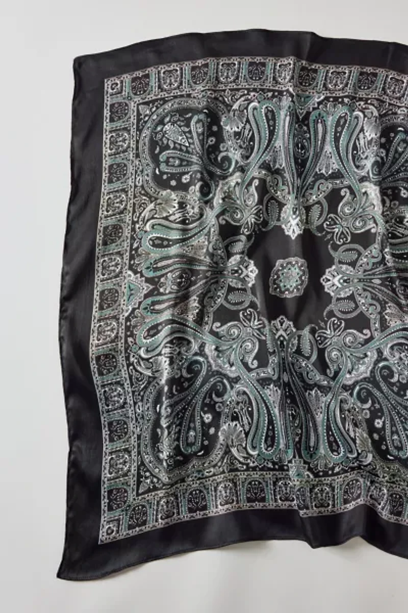Sasha Patterned Silky Scarf