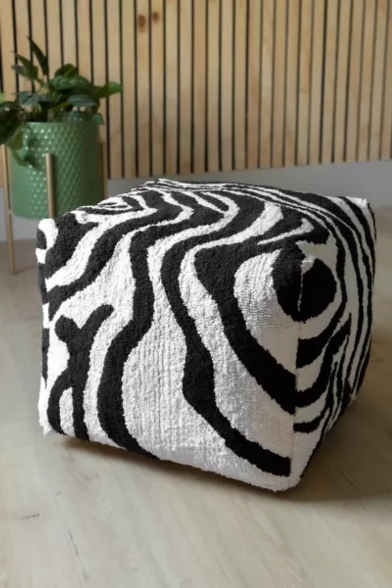 YaYa & Co. Abstract Organic Cotton Pouf