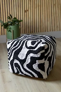 YaYa & Co. Abstract Organic Cotton Pouf