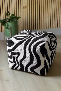 YaYa & Co. Abstract Organic Cotton Pouf