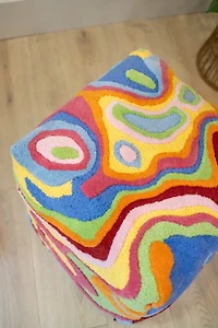 YaYa & Co. Abstract Organic Cotton Pouf