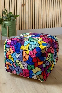 YaYa & Co. Vitral Organic Cotton Pouf