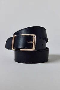 Square Buckle Everyday Leather Belt