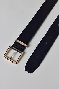 Square Buckle Everyday Leather Belt
