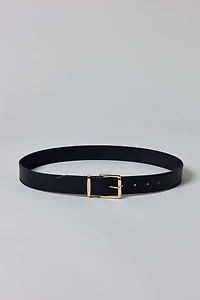 Square Buckle Everyday Leather Belt